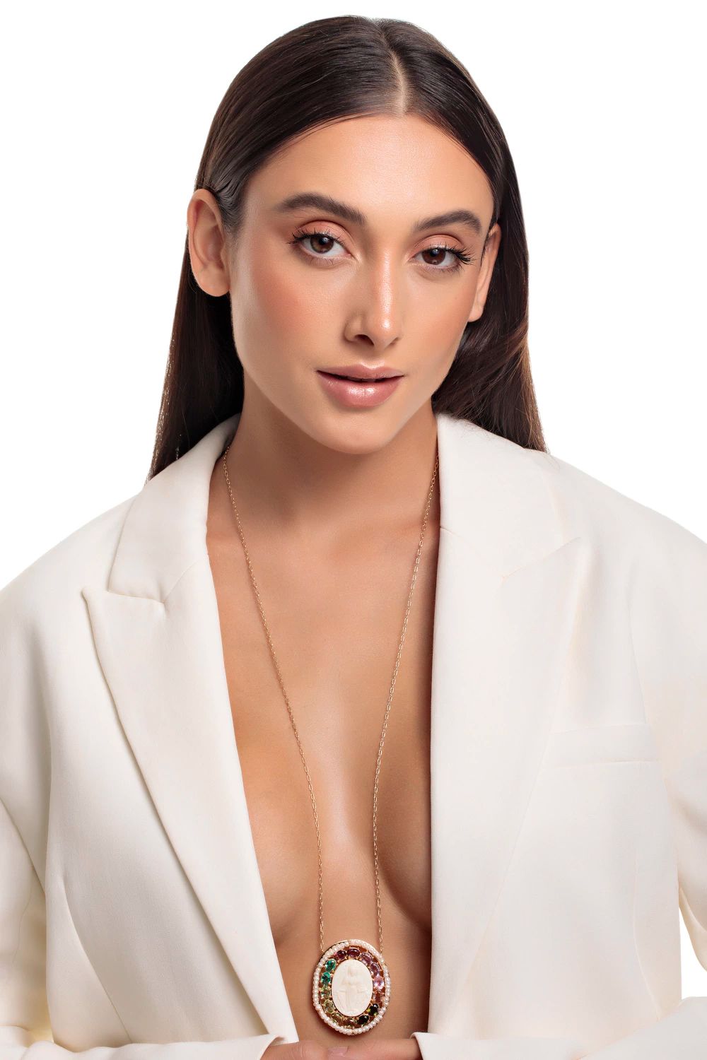 Colar Longo Nossa Senhora das Graças Dourado