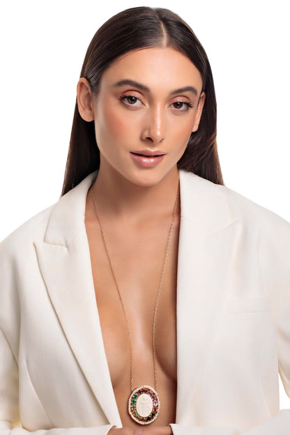 Colar Longo Nossa Senhora das Graças Dourado
