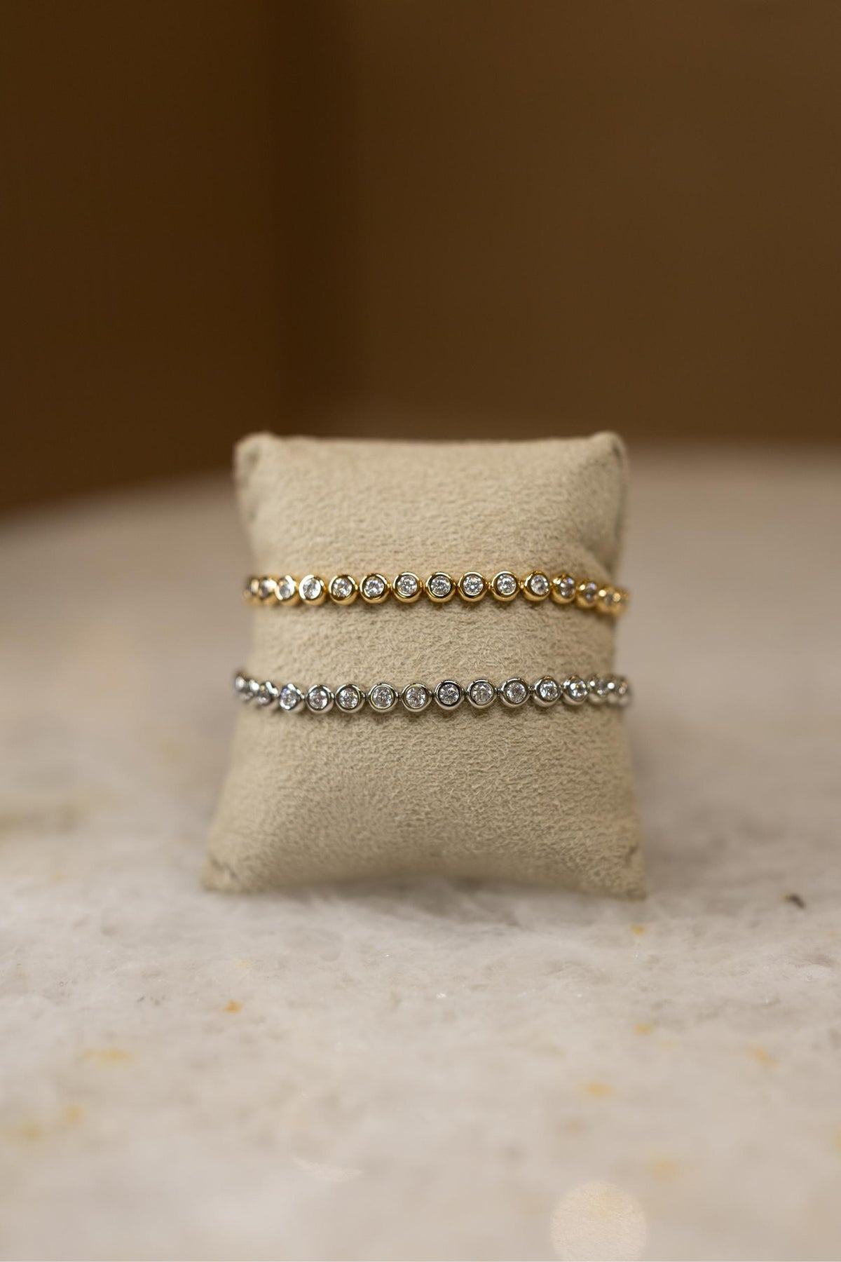 Pulseira Riviera Cravação Inglesa Cristal