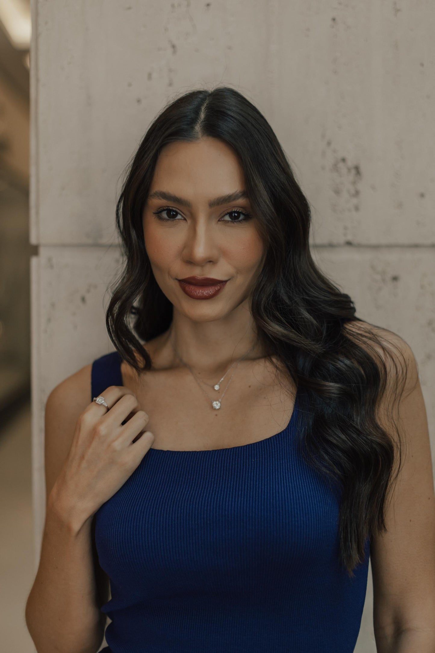 Colar Ponto de Luz Moissanite Luxo 5mm