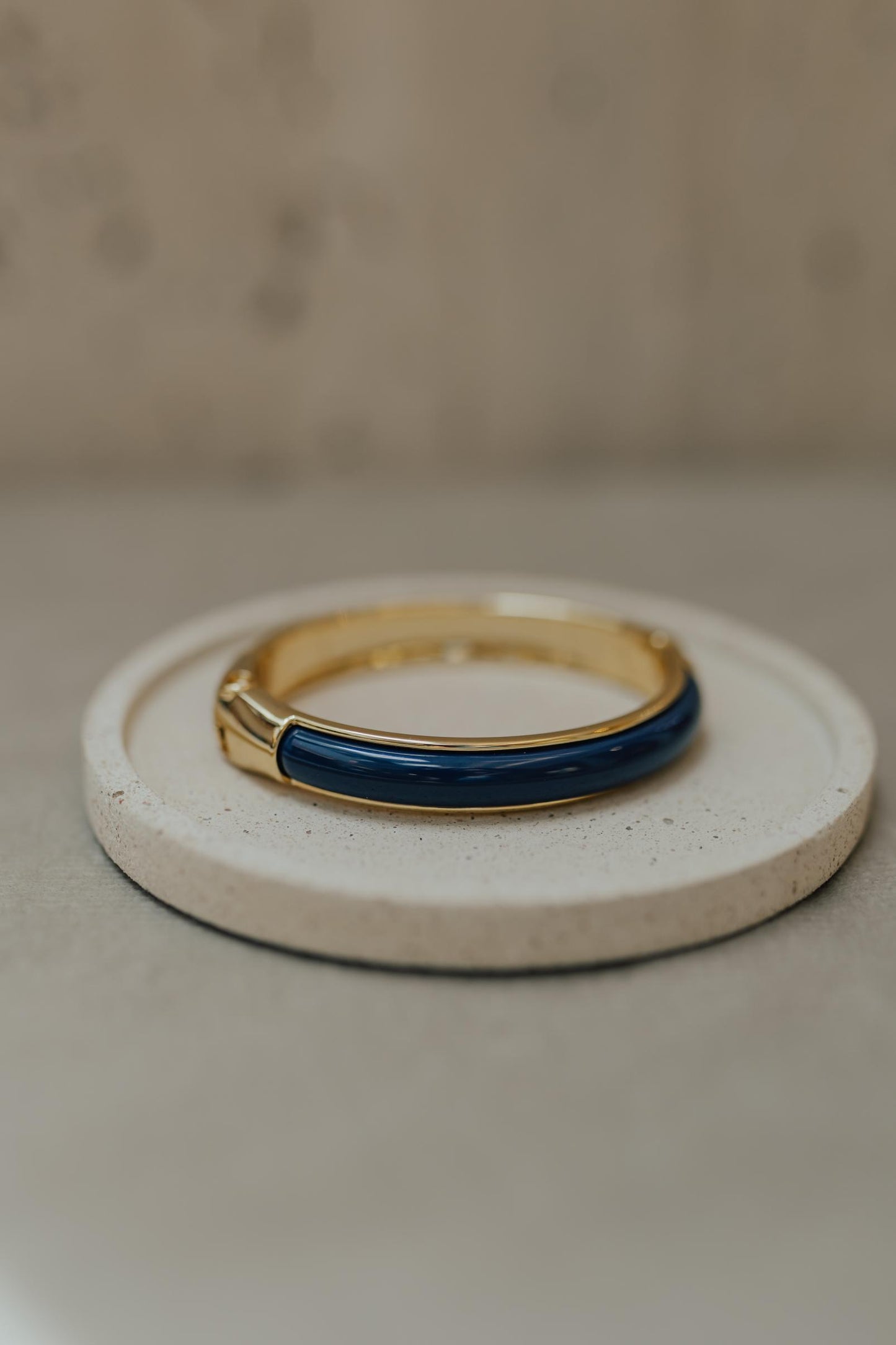 Bracelete Azul Marinho Dourado