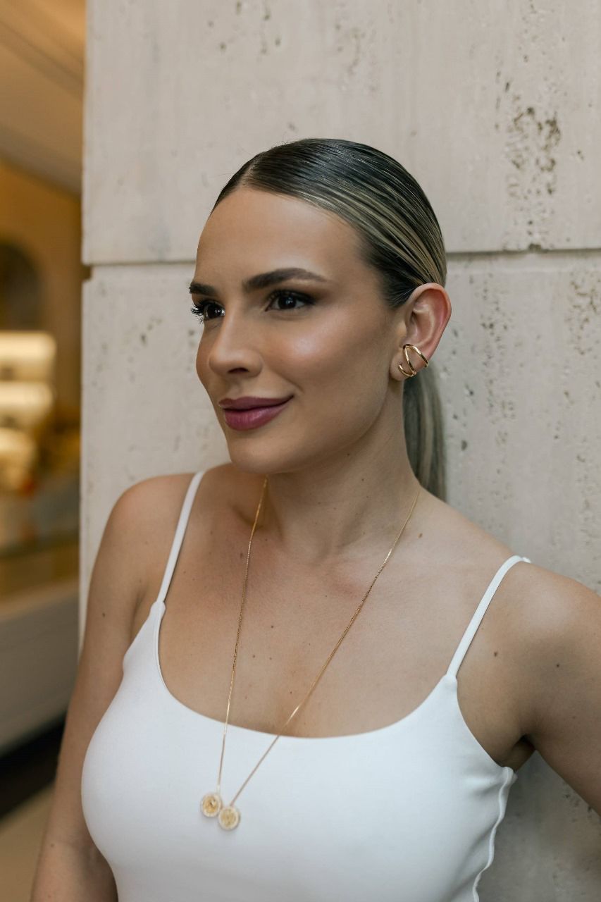 Colar Escapulário De São Bento Cravejado Articulável Dourado