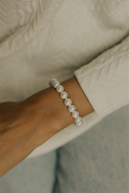 Pulseira de Pérola Shell Dourado