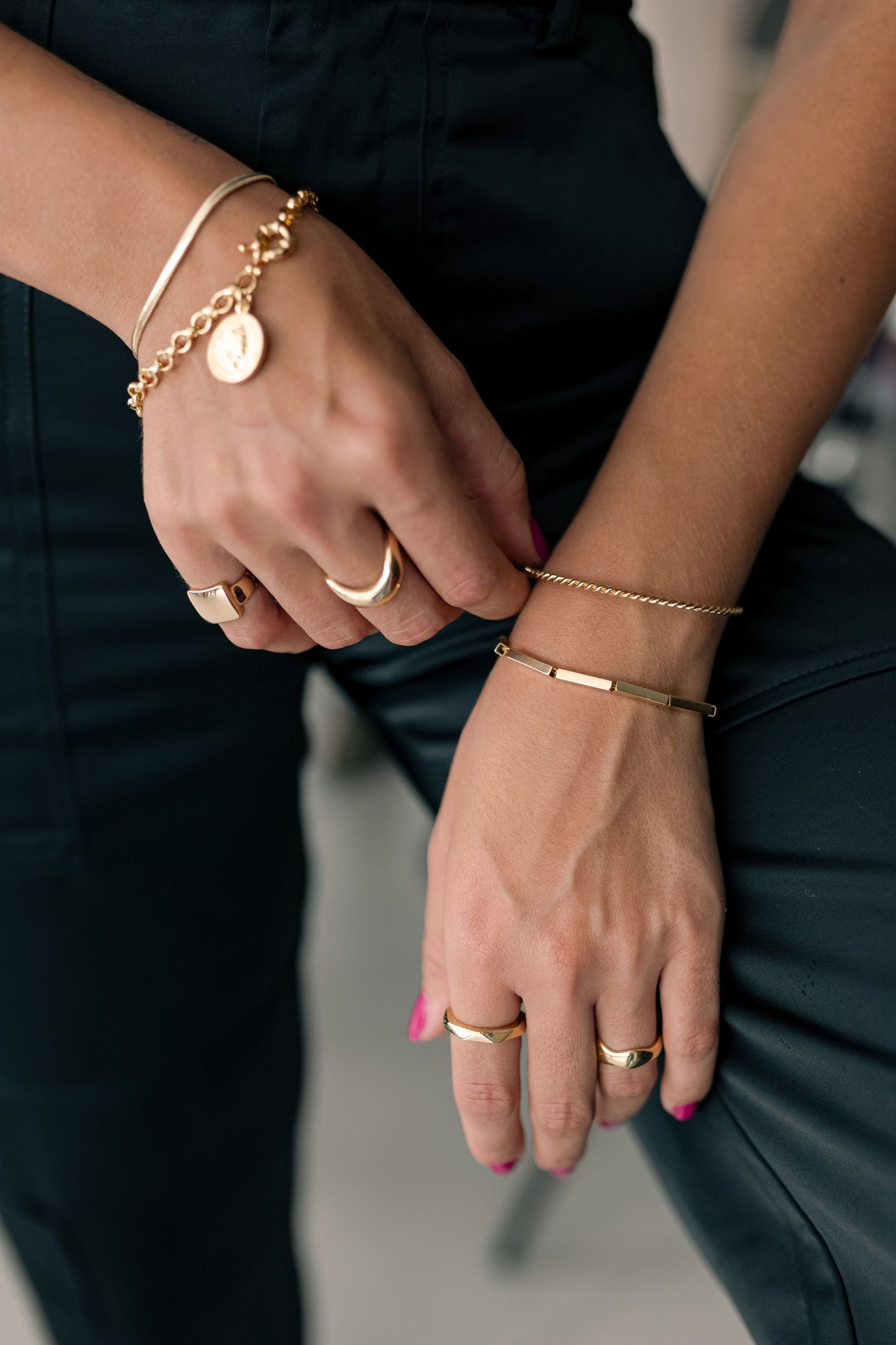 Pulseira Snake 3mm Dourado